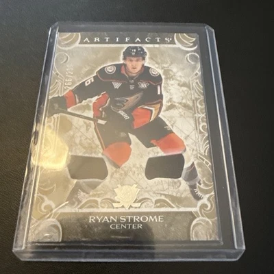 Ryan Strome 266/299 Gold Materials 2024-25 UD Artifacts Anaheim Ducks - Image 1 of 2