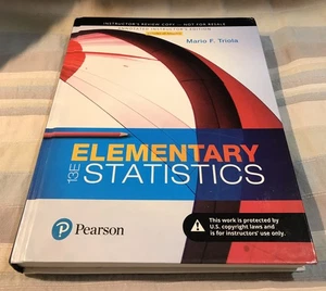 Elementary Statistics 13th Edition Annotated Instructor's Edition NEW 13E 2018 - Picture 1 of 2