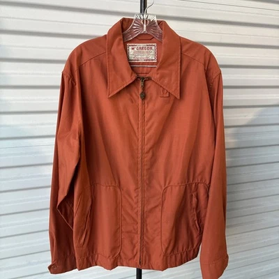 VTG 1950s 60s McGregor Drizzler Cravenette Chinstrap Ricky Jacket Sz 44  - Image 1 of 4