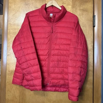 Old Navy Active女式红色轻便Puffer CL — 第 1/4 张图片