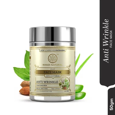 Натуральная маска против морщин Khadi питательная и увлажняющая кожа (50 г) - Изображение 1 из 3