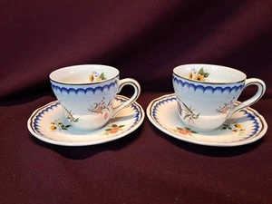 Wedgwood Lowestoft Demitasse Cup & Saucer - Set of 2 - Picture 1 of 14
