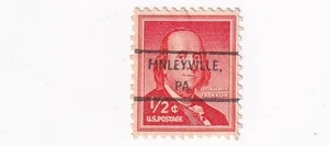SELLO US SCOTT 1030 "Franklin" 1/2 CENTAVO 1955 PRECANCELADO SIN GOMA - F - Imagen 1 de 1