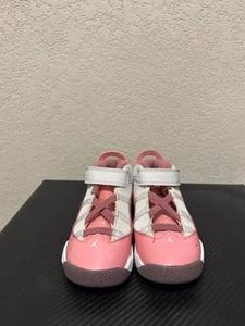 Jordan 6 Rings 323420 616 Toddler Girls Shoes Sneakers Size 10c Coral Chalk... - Picture 1 of 6