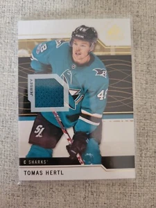 2018-19 UD SP Game Used Tomas Hertl Jersey Card Vegas Golden Knights Sharks - Picture 1 of 2