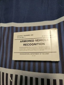 Army Training 17-2-13 Ch1 Armored Vehicle Recognition 50 Cards 1987 Study - Picture 1 of 2