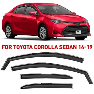 Rain Guards Vent Visors Shade for 2014-2019 Toyota Corolla - Picture 1 of 8