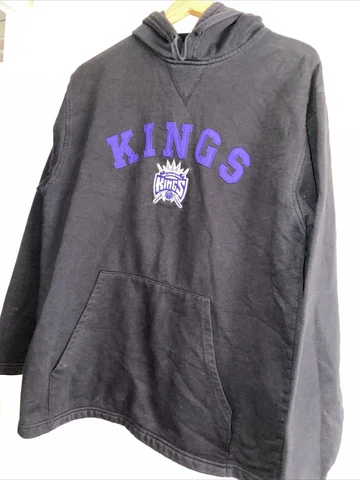 vtg 2000s y2k sacramento kings arch logo crest sweatshirt hoodie NBA gym M/L Cover