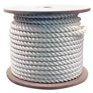 3/4 in. x 200 ft. Twisted Nylon Rope White - Picture 1 of 1