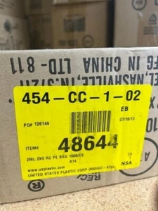2x5" 2mil Resealable Plastic Bag - 1000/case - Picture 1 of 2