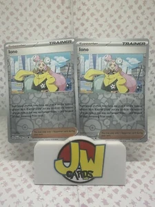 2X 185/193 Iono : Reverse Holo : Paldea Evolved Pokemon Trading Card Game - Picture 1 of 2