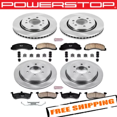 Power Stop 1-Click Autospecialty Replacement Brake Kit for 10-17 Ford Expedition Foto 1 de 2