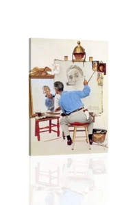 "Norman Rockwell-Norman Rockwell" Canvas or Print Wall Art - Picture 1 of 2
