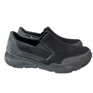 Neu Skechers Herren Equalizer Persistent Slipper schwarz Größe 9,5M neu mit Etikett - Bild 1 von 8