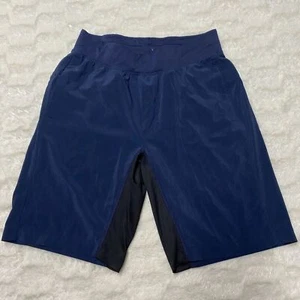Lululemon Athletica Shorts Mens Small Blue Regular Fit Drawsting Waist Athletic - Picture 1 of 12