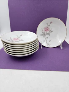 8 Vintage Sango Japan Goldrand Pastoral Rosa Rosen Fine China Obstschalen 51/2" - Bild 1 von 7