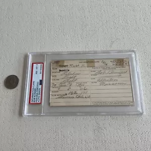 Bob Klinger Signed BEFORE DEBUT 1934 Heilbroner Card PSA Slabbed Graded Mint 8 - Picture 1 of 2