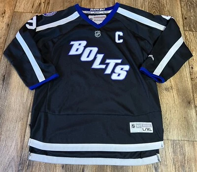 Reebok Tampa Bay Lightning Bolts Jersey Stamkos 91 Youth L/XL - Image 1 of 4
