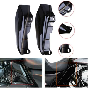 Mid-Frame Air Deflector Heat Shield for Harley Touring 2009-2016 Gloss Black - Picture 1 of 12