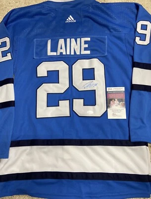 Patrik Laine Signed Autograph Auto Winnipeg Jets Jersey JSA COA  - Image 1 of 3