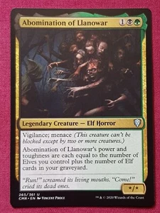 Magic The Gathering COMMANDER LEGENDS ABOMINATION OF LLANOWAR black/green MTG - Picture 1 of 2