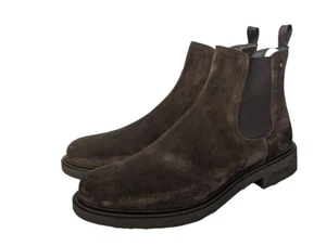 Pollini Chelsea Boots Herren Gr. 46EU - Wildleder & Leder, Made in Italy - Bild 1 von 15