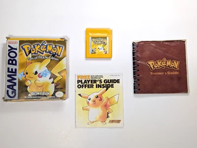 Pokemon Game Boy Amarillo en caja - caja en mal estado, grabado Foto 1 de 4