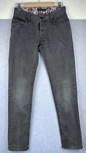 Wayne Cooper  Denim Jeans Size 30 Faded Black Button Fly - Picture 1 of 10