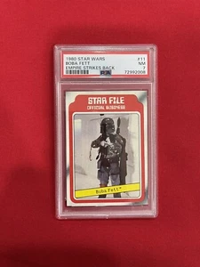 Star Wars Empire Strikes Back Boba Fett Rookie Card PSA 7 NM Near Mint 1980 - Picture 1 of 2