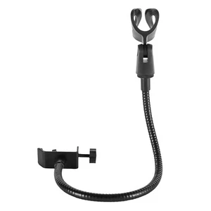 Adjustable Gooseneck Microphone Stand with Desk Clamp Fit for Radio Broadcasting - Picture 1 of 14