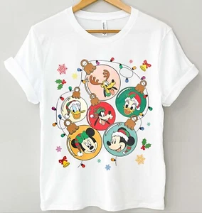 Vintage Mickey And Friends Disney Christmas Shirt, Disney Ornament Christmas Tee - Picture 1 of 5