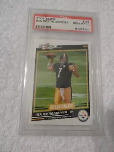 2004 Score Ben Roethlisberger RC Rookie #381 Steelers PSA 10 GEM MINT - Picture 1 of 2