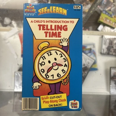 A Child’s Introduction To Telling Time VHS (Rare) Kid Stuff See & Learn - Image 1 of 4