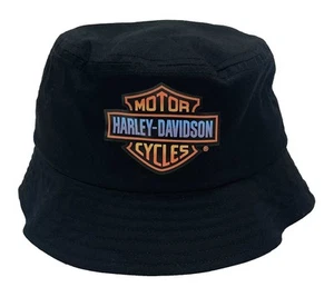 Harley-Davidson Little Boys' Bar & Shield Logo Twill Bucket Hat, Black - Picture 1 of 1