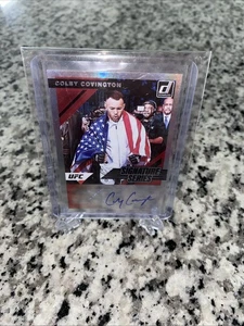 Colby Covington 2022 DONRUSS UFC SIGNATURE SERIES SILVER HOLO AUTO #SS-CCV - Picture 1 of 4