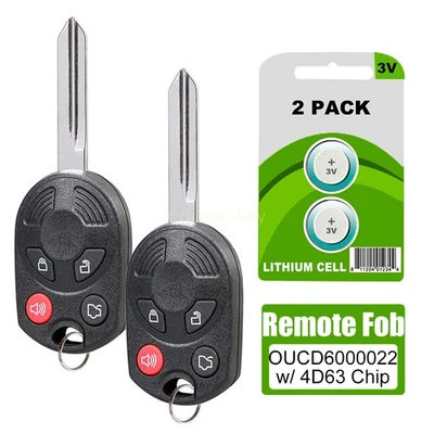 2 For 2006 2007 2008 2009 2010 Lincoln MKX Keyless Entry Remote Control Key Fob - Image 1 of 4