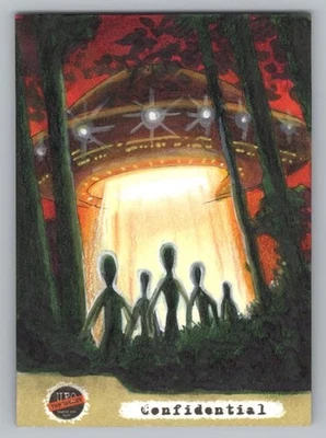 UFO: 2 Alien Archives. Stephane Leonardi Sketch Card. Long Dog Cards 2025 - Image 1 of 2