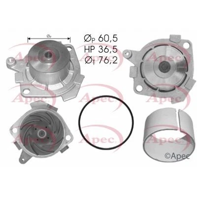APEC Water Pump for Fiat Coupe 20V 2.0 Litre Petrol (04/1998-08/2000) Genuine - Image 1 of 4