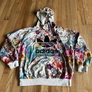 Adidas Farm Rio Hoodie Damen US Gr. M Confete Floral Originals Trefoil Superstar - Bild 1 von 10
