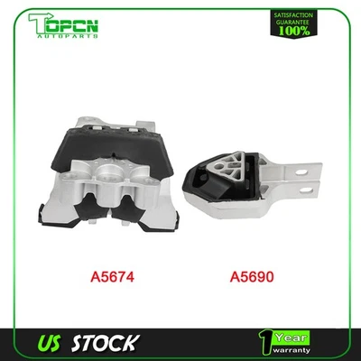 Juego de 2 montajes de motor para Dodge Dart 2013 2014 2015 2016 L4 2,0 L Foto 1 de 4