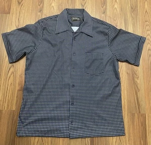 Vintage Sears Sportswear Shirt Mens Large Geometric Button Up Short Sleeve 70s - Picture 1 of 12