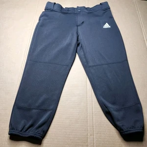 Adidas Adult Medium 12-14 Baseball Aeroready Black Softball Knikers Pants - Picture 1 of 6