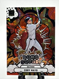 2025 Donruss Coby Mayo Bomb Squad Red Ice Rookie Insert #D/149 ⚾🔥Orioles🔥⚾ - Imagen 1 de 2