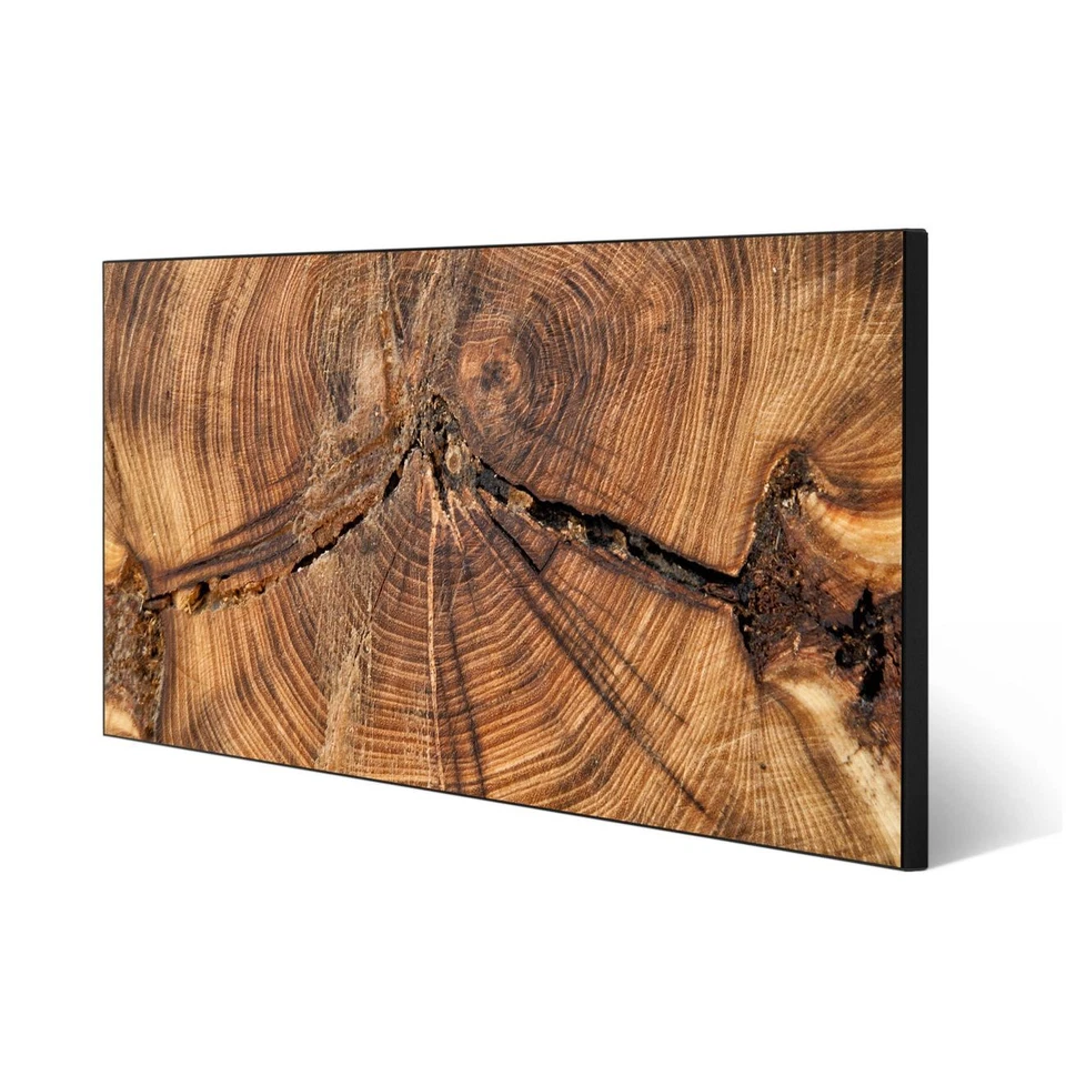 Magnettafel 78x37cm Pinnwand aus Metall mit Motiv Jahresringe - Bild 1 von 1