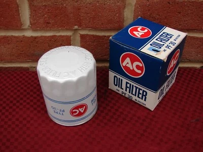 NOS OLDS 442 W30 NOS AC OIL FILTER PF30 WHITE EMBOSSED - Image 1 of 4
