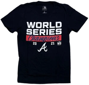 Camiseta Hombre Atlanta Braves 2021 Serie Mundial Campeones Camiseta Negra por Fanatics - Imagen 1 de 2