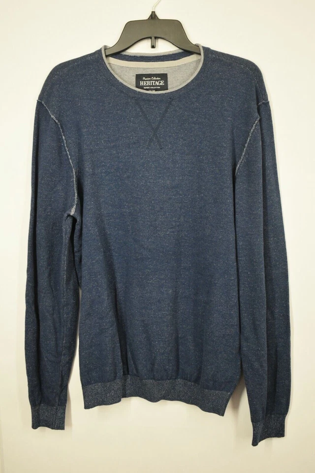 Report Collection Mens Expose Seam Crew Neck Sweater Knit Construction - Image 1 of 1