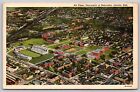 Postkarte Air View University of Nebraska Lincoln Leinen 1946 C80