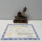 1989 Vtg Tom Thomas Clark Carin Gnome Figurine " P. S. " Postal Service with COA