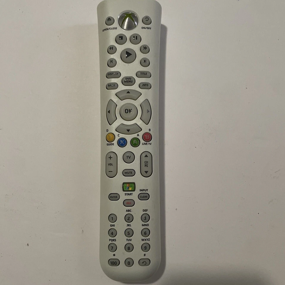 Microsoft Xbox 360 Remote Control  X801979-003 for TV/DVD/CD/Media with bateries - Image 1 of 1